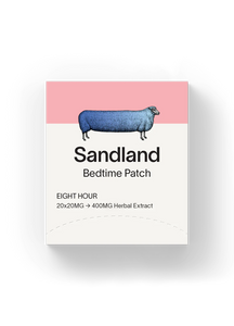 Sandland Bedtime Patch, Sleep Patch for Long-Lasting Sleep, 30 Patches, Eight Hour, 20x20MG Herbal Extract, Fast Acting Plant and Melatonin Formula, Made in The USA